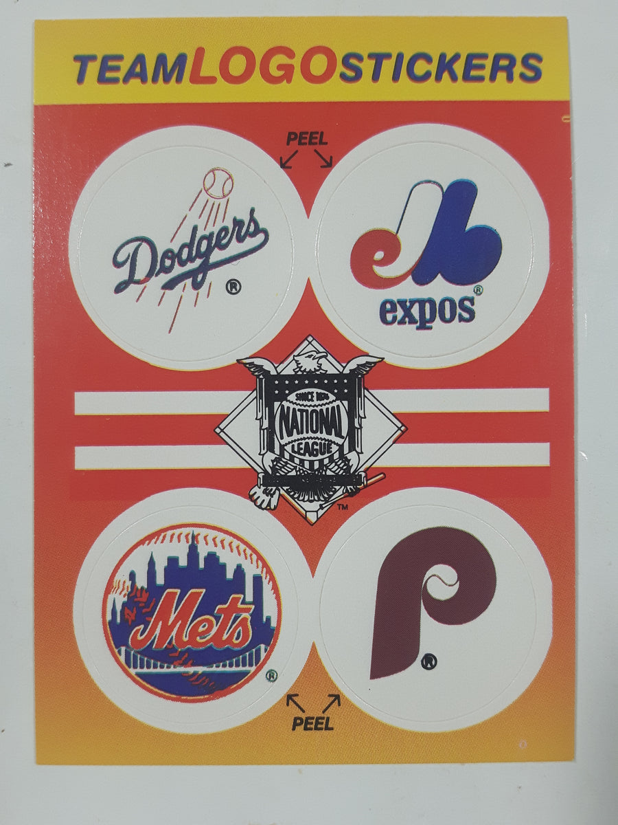 1991 Fleer MLB Baseball Montreal Expos Team Logo Sticker Trading Card