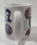 1996 Peacock Papers "50 Years Ago" And I Was Born Jackie Robinson United Nations Bogart Marletent Dietrich Truman GM Everglades Ceramic Coffee Mug Cup