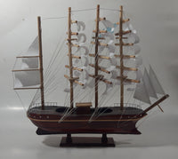 Japanese Nippon Maru Boat Lacquered Wood 12 1/4" Long Wood Ship Model