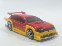 2010 Hot Wheels Hot Tunerz Flight 03 Red with Yellow Trim Die Cast Toy Car Vehicle