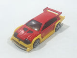 2010 Hot Wheels Hot Tunerz Flight 03 Red with Yellow Trim Die Cast Toy Car Vehicle