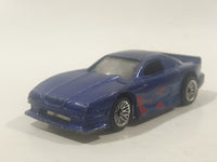 2007 Hot Wheels Mustang Cobra Metalflake Dark Blue Die Cast Toy Car Vehicle