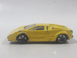 1997 Hot Wheels First Editions 25th Anniversary Lamborghini Countach Pearl Yellow Die Cast Toy Car Vehicle