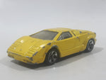 1997 Hot Wheels First Editions 25th Anniversary Lamborghini Countach Pearl Yellow Die Cast Toy Car Vehicle