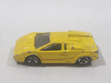 1997 Hot Wheels First Editions 25th Anniversary Lamborghini Countach Pearl Yellow Die Cast Toy Car Vehicle