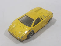 1997 Hot Wheels First Editions 25th Anniversary Lamborghini Countach Pearl Yellow Die Cast Toy Car Vehicle