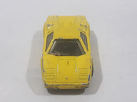 1997 Hot Wheels First Editions 25th Anniversary Lamborghini Countach Pearl Yellow Die Cast Toy Car Vehicle