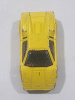 1997 Hot Wheels First Editions 25th Anniversary Lamborghini Countach Pearl Yellow Die Cast Toy Car Vehicle