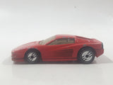 1988 Hot Wheels Ferrari Testarossa Red Die Cast Toy Car Vehicle