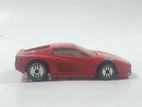 1988 Hot Wheels Ferrari Testarossa Red Die Cast Toy Car Vehicle