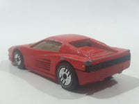 1988 Hot Wheels Ferrari Testarossa Red Die Cast Toy Car Vehicle