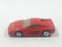 1988 Hot Wheels Ferrari Testarossa Red Die Cast Toy Car Vehicle