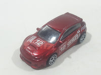 2012 Hot Wheels Subaru WRX STI Red Die Cast Toy Car Vehicle