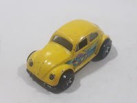 2003 Hot Wheels Robo Zoo VW Bug Pearl Yellow Die Cast Toy Car Vehicle