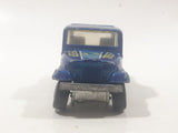 1987 Hot Wheels Jeep Scrambler Blue Die Cast Toy Car Vehicle