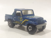 1987 Hot Wheels Jeep Scrambler Blue Die Cast Toy Car Vehicle