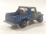 1987 Hot Wheels Jeep Scrambler Blue Die Cast Toy Car Vehicle