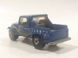 1987 Hot Wheels Jeep Scrambler Blue Die Cast Toy Car Vehicle