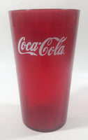 Cambro Coca-Cola Red Blurred 5" Tall Plastic Tumbler Cup