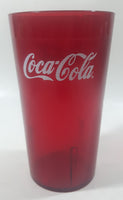 Cambro Coca-Cola Red Blurred 5" Tall Plastic Tumbler Cup