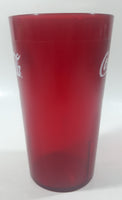 Cambro Coca-Cola Red Blurred 5" Tall Plastic Tumbler Cup