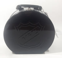 NHL Ice Hockey Puck Shaped Embossed Tin Metal Lunch Box New with Tag