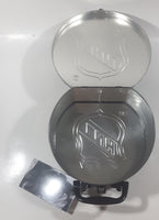 NHL Ice Hockey Puck Shaped Embossed Tin Metal Lunch Box New with Tag