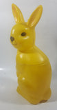 Vintage Mid Century Regal Bunny Rabbit 10" Tall Yellow Plastic Mold Made in Canada