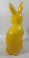 Vintage Mid Century Regal Bunny Rabbit 10" Tall Yellow Plastic Mold Made in Canada