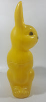 Vintage Mid Century Regal Bunny Rabbit 10" Tall Yellow Plastic Mold Made in Canada