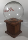 Vintage Glass Globe 14" Tall Wooden Based Peanut Nut Dispenser Bar Pub Lounge Collectible