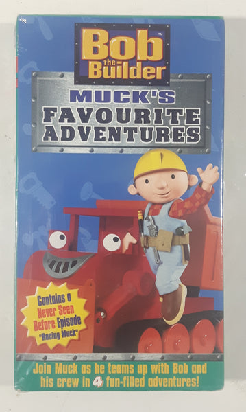 2004 HIT Entertainment Bob the Builder Muck's Favourite Adventures Movie VHS Video Cassette Tape New in Plastic