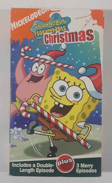 2003 Paramount Nickelodeon SpongeBob Squarepants Christmas Movie VHS Video Cassette Tape with Case