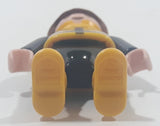 1992 Geobra Playmobil Small Brunette Child Black Pants Yellow Green Black Vest 2 1/8" Tall Toy Figure