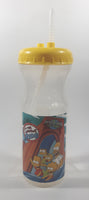 2008 Coca Cola Twentieth Century Fox Universal Studios Hollywood The Simpsons Ride 9" Tall Plastic Drink Bottle with Straw