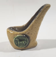 Vintage 1950s Irish Leat Coroin Dog Coin 4" Tall Ceramic Tobacco Pipe Rest