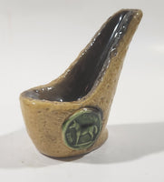 Vintage 1950s Irish Leat Coroin Dog Coin 4" Tall Ceramic Tobacco Pipe Rest