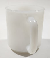 Rare Vintage Glasbake Yellow Cab 3 1/2" Tall White Milk Glass Coffee Mug Cup