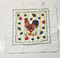 Select Edition Rooster Chicken Themed Oven Mitt and Four Towels 5pc Set