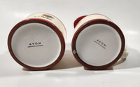 Avon Rooster Chicken Themed Ceramic Creamer Sugar Bowl with Lid