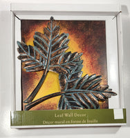 Leaf Wall Decor 9 3/4" x 10" Metal Art New in Box