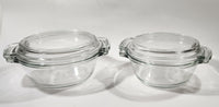 Anchor Ovenware 1036 Casserole Clear Glass Dish with Lid 5.75" 20 Oz. 145mm 590 mL