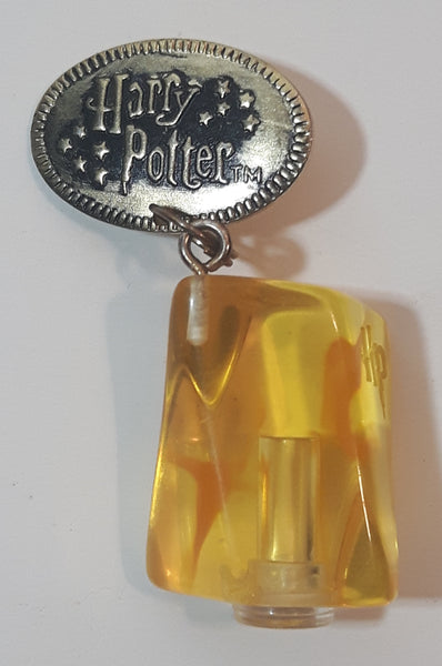 2000 Enesco Warner Bros. Harry Potter Hedwig Clip On Story Scope Yellow Jewel Pendant