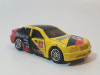 1999 Hot Wheels Crashers King Wrex Bousqutte Racing Yellow Black Red Die Cast Toy Car Vehicle Missing Spoiler