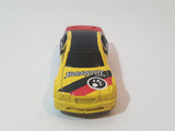 1999 Hot Wheels Crashers King Wrex Bousqutte Racing Yellow Black Red Die Cast Toy Car Vehicle Missing Spoiler