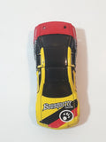 1999 Hot Wheels Crashers King Wrex Bousqutte Racing Yellow Black Red Die Cast Toy Car Vehicle Missing Spoiler