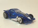 2006 Hot Wheels 2005 X‑Raycers Burl-Esque Translucent Blue Die Cast Toy Car Vehicle