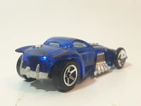 2006 Hot Wheels 2005 X‑Raycers Burl-Esque Translucent Blue Die Cast Toy Car Vehicle