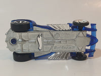 2006 Hot Wheels 2005 X‑Raycers Burl-Esque Translucent Blue Die Cast Toy Car Vehicle