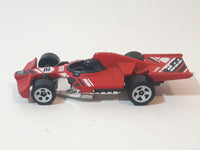 2019 Hot Wheels Track Builder Formula Flashback Red Die Cast Toy Race Car Vehicle